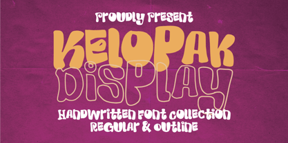 Kelopak Outline Display Font Poster 1