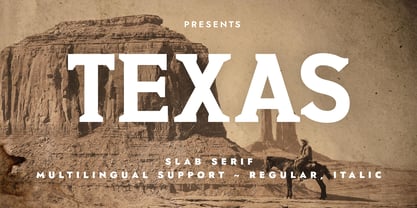 Texas Font Poster 1