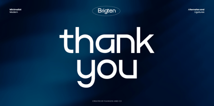 Brigten Font Poster 10