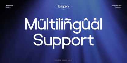 Brigten Font Poster 9