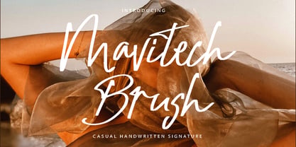 Mavitech Brush Font Poster 1