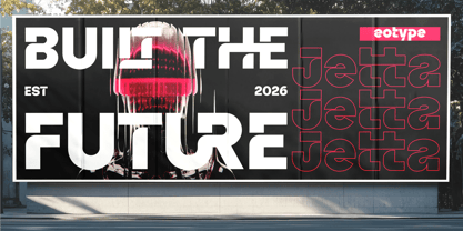 Jettic Font Poster 4
