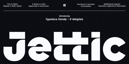 Jettic Font Poster 1