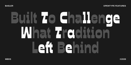Basler Font Poster 6