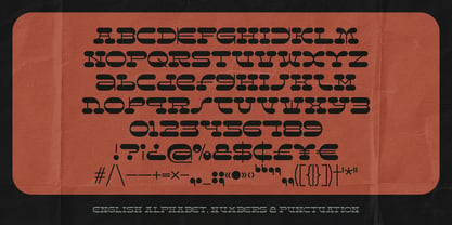 Resistor Slab Font Poster 6