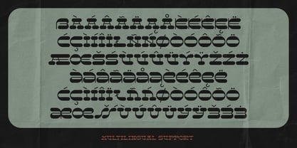 Resistor Slab Font Poster 7