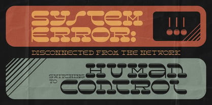 Resistor Slab Font Poster 2