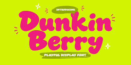 Dunkin Berry Font Poster 1