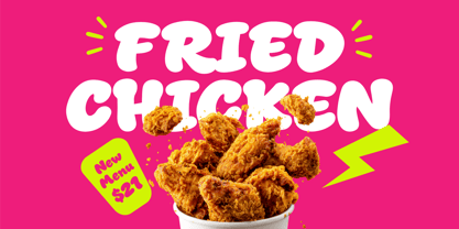 Dunkin Berry Font Poster 2
