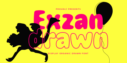Exzan Drawn Font Poster 1
