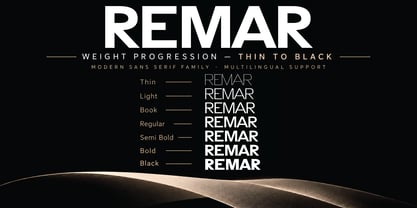 Remar Font Poster 3