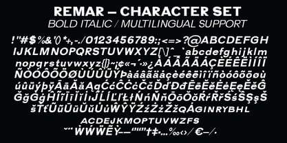 Remar Font Poster 11