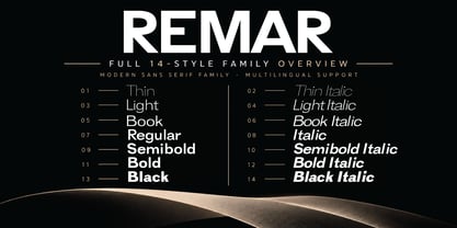 Remar Font Poster 2