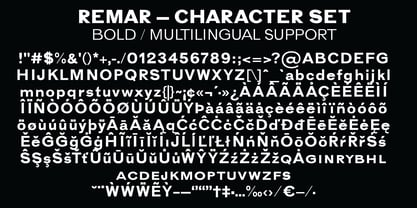 Remar Font Poster 10