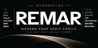 Remar Font Poster 1