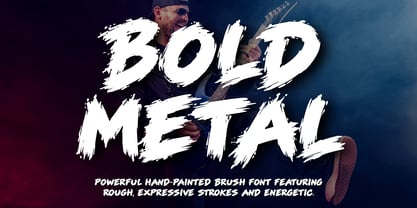 Bold Metal Font Poster 1