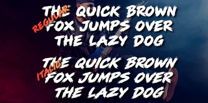 Bold Metal Font Poster 3