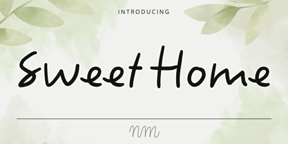 NmSweetHome Font Poster 1