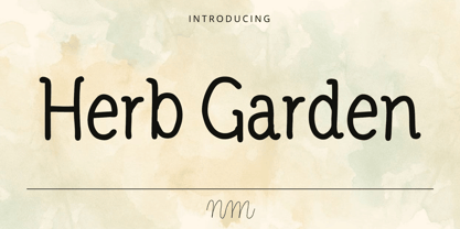 NmHerbGarden Font Poster 1
