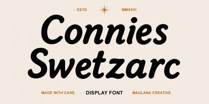 Connies Swetzarc Font Poster 1