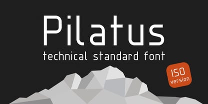 Pilatus ISO Font Poster 1