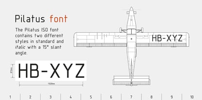 Pilatus ISO Font Poster 5