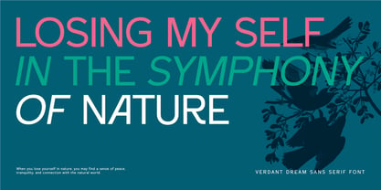 Verdant Dream Font Poster 3