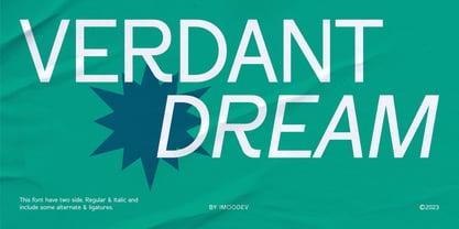 Verdant Dream Font Poster 1