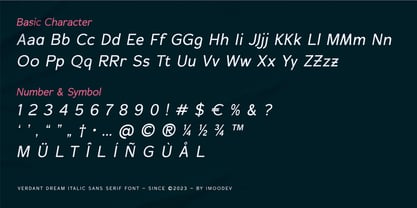 Verdant Dream Font Poster 7