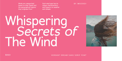Verdant Dream Font Poster 2