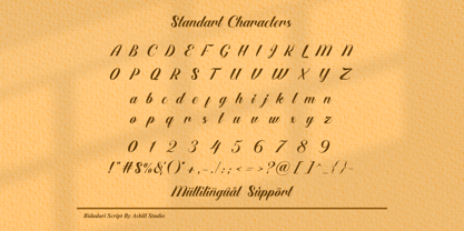 Bidadari Font Poster 6