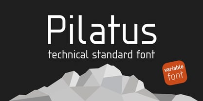 Pilatus Variable Font Poster 1