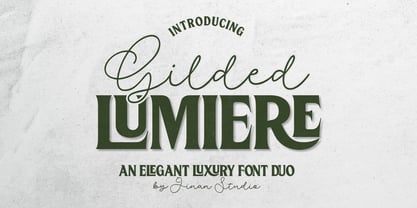 Gilded Lumiere Font Poster 1