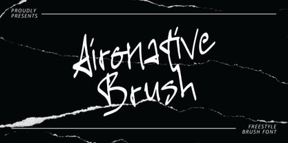 Aironative Brush Font Poster 1