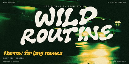 RT Wild Routine Font Poster 1