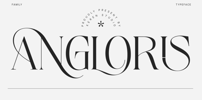 Angloris Font Poster 1