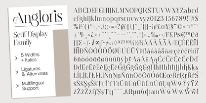 Angloris Font Poster 13