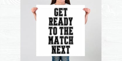Varsity Distress Font Poster 7