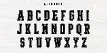 Varsity Distress Font Poster 2