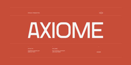 Axiome Font Poster 1