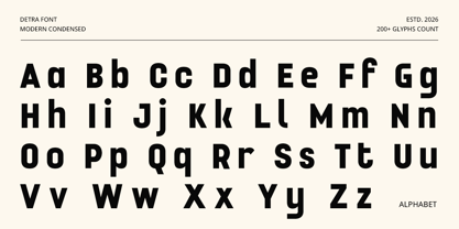 Detra Font Poster 11