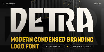 Detra Font Poster 1