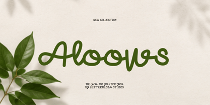 Aloows Font Poster 1