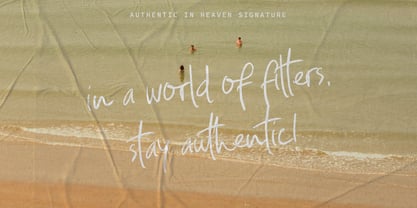 Authentic in Heaven Font Poster 12