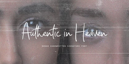 Authentic in Heaven Font Poster 1