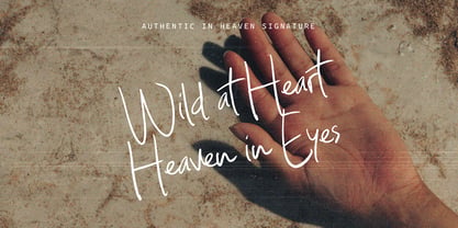 Authentic in Heaven Font Poster 13