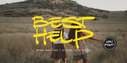 Best Help Brush Font Poster 1