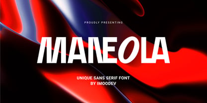 Maneola Font Poster 1