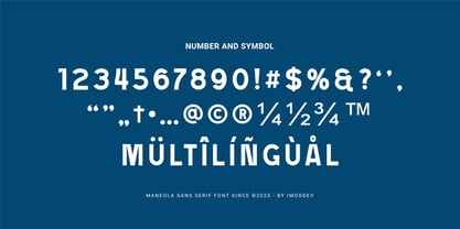 Maneola Font Poster 6