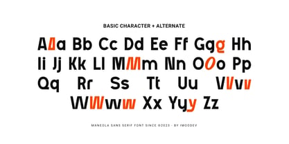 Maneola Font Poster 5